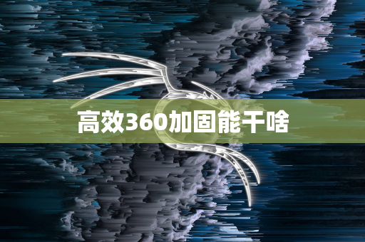 高效360加固能干啥
