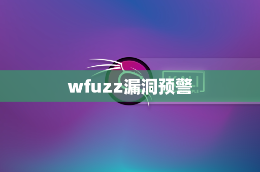 wfuzz漏洞预警