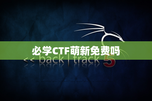 必学CTF萌新免费吗