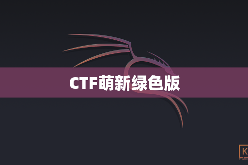 CTF萌新绿色版