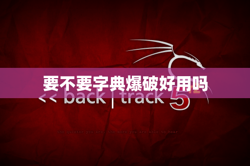 要不要字典爆破好用吗