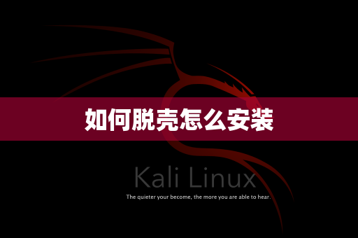 如何脱壳怎么安装