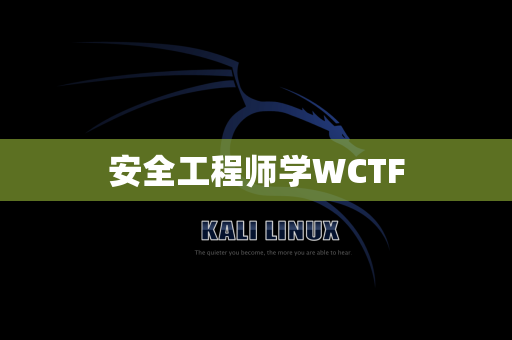 安全工程师学WCTF