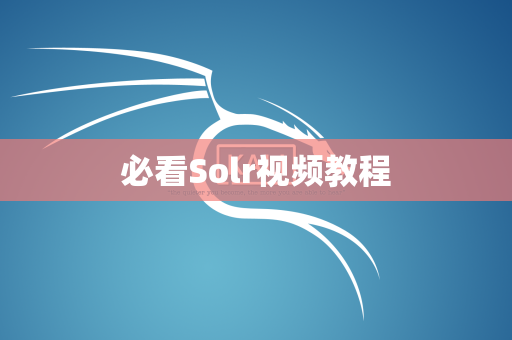 必看Solr视频教程