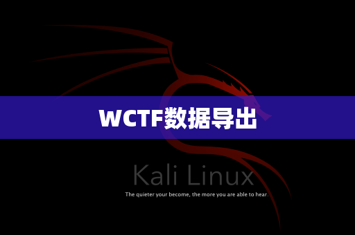 WCTF数据导出