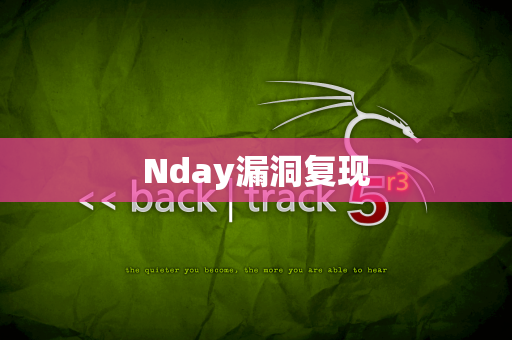 Nday漏洞复现