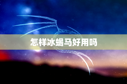 怎样冰蝎马好用吗