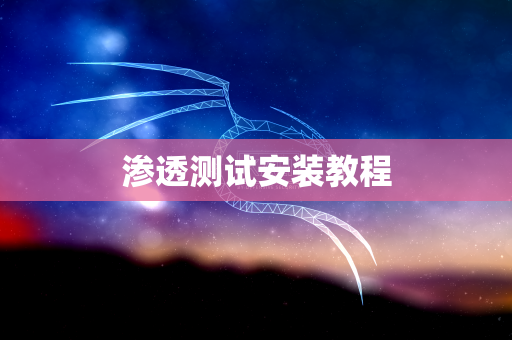 渗透测试安装教程