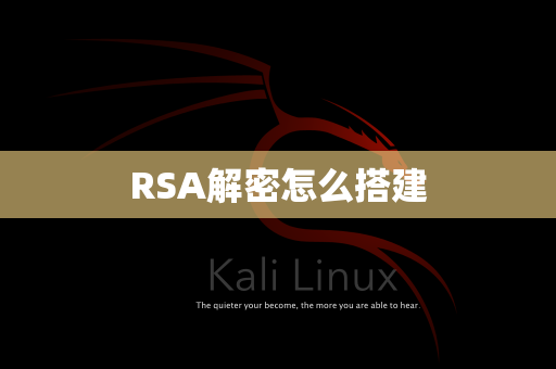 RSA解密怎么搭建