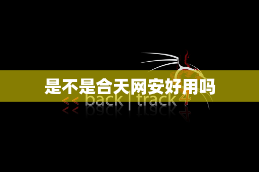 是不是合天网安好用吗