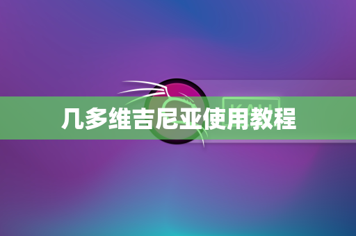 几多维吉尼亚使用教程