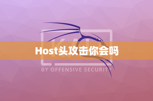 Host头攻击你会吗