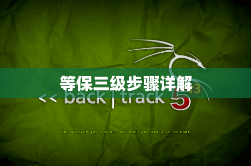 等保三级步骤详解