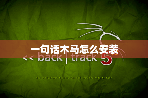 一句话木马怎么安装