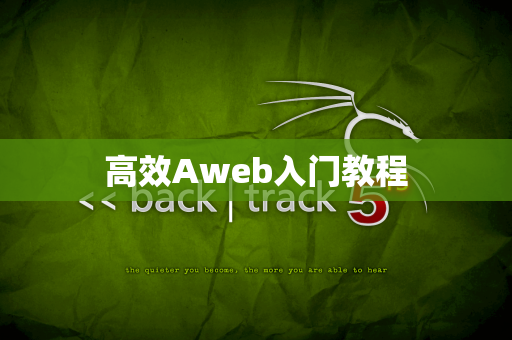 高效Aweb入门教程