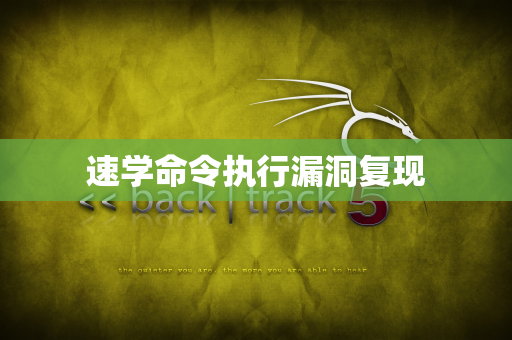 速学命令执行漏洞复现