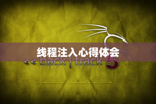 线程注入心得体会