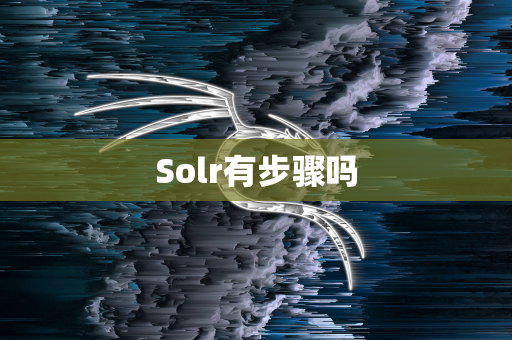 Solr有步骤吗