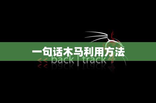 一句话木马利用方法