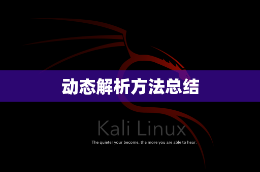 动态解析方法总结