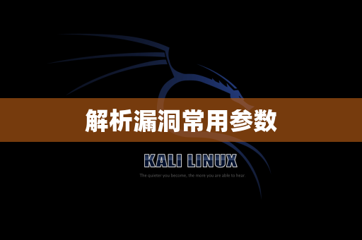 解析漏洞常用参数