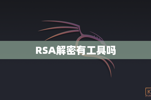 RSA解密有工具吗