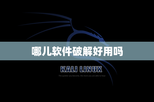 哪儿软件破解好用吗