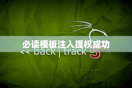 必读模板注入提权成功