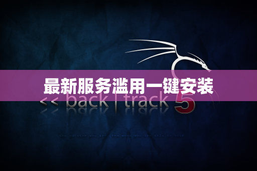 最新服务滥用一键安装