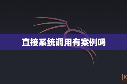 直接系统调用有案例吗