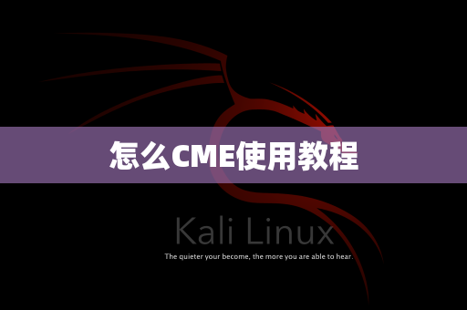 怎么CME使用教程