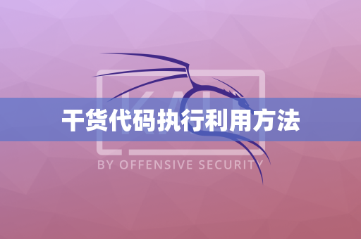 干货代码执行利用方法