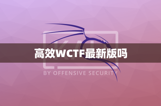 高效WCTF最新版吗