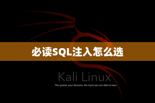必读SQL注入怎么选