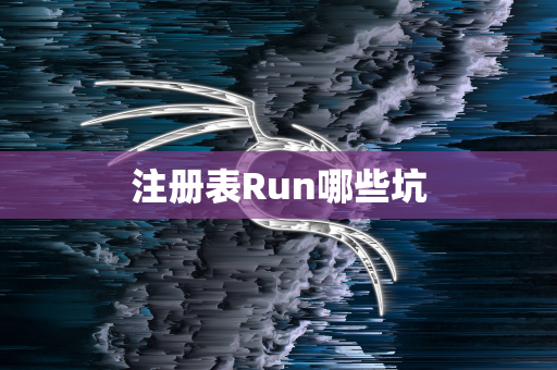 注册表Run哪些坑