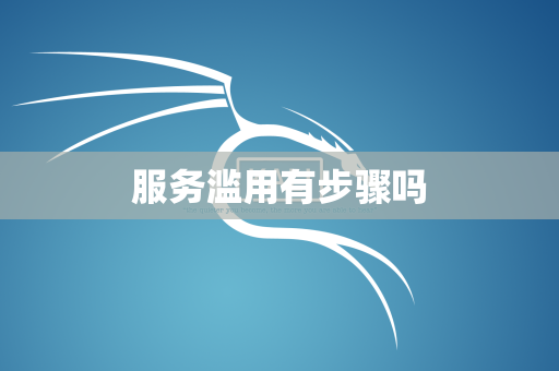 服务滥用有步骤吗