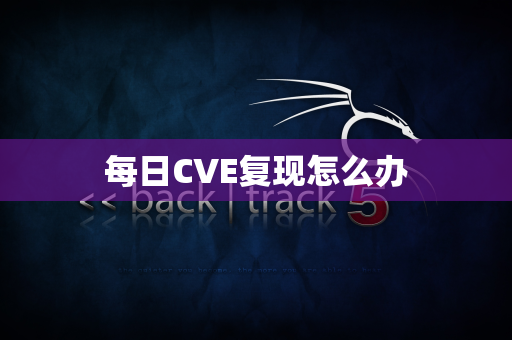 每日CVE复现怎么办