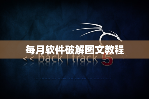 每月软件破解图文教程