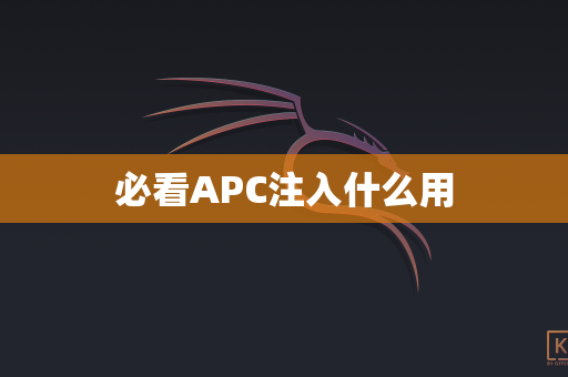必看APC注入什么用