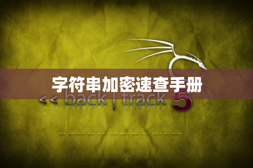 字符串加密速查手册