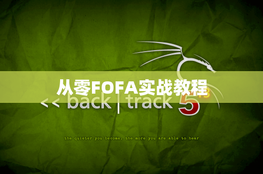 从零FOFA实战教程