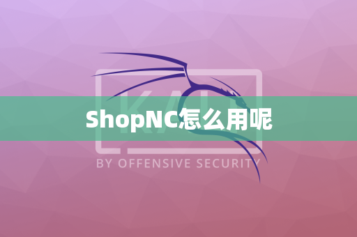 ShopNC怎么用呢