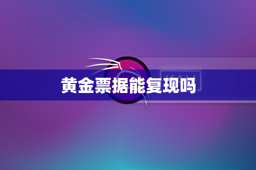 黄金票据能复现吗