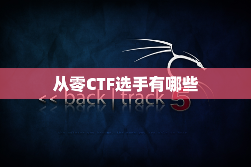 从零CTF选手有哪些