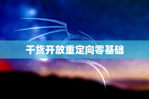 干货开放重定向零基础